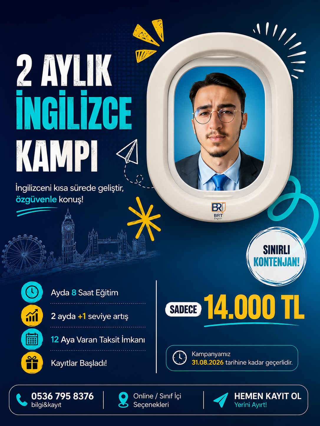🚀A2-B1 2 AYLIK İNGİLİZCE KAMPI